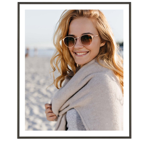 Ramka aluminiowa czarna QAL 50x60 cm