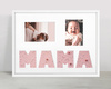 Ramka na zdjęcia MAMA biała. Ramka na kolaż 6 zdjęć o rozmiarze 30x40 cm