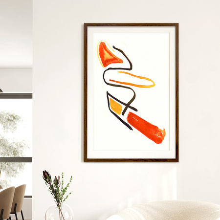 Ramka brązowa HEN 4 40x60 cm