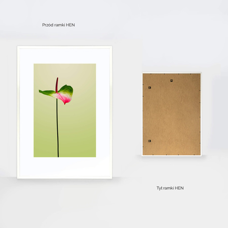 Biała ramka HEN 1 70x100 cm