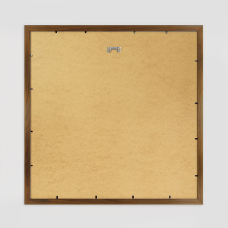 Ramka brązowa HEN PASS 4 z passe-partout – rozmiar 50X50 cm (okienko 40x40 cm)