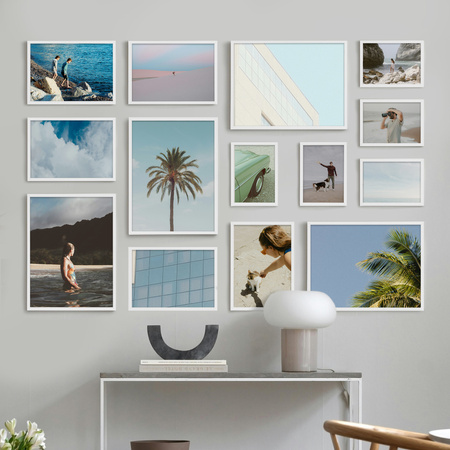 Zestaw białych ramek na 14 zdjęć PINIA 1 GF0001