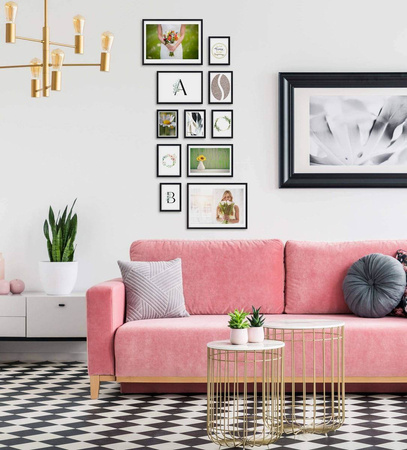 Zestaw czarnych ramek na 11 zdjęć PINIA 2 GF0005