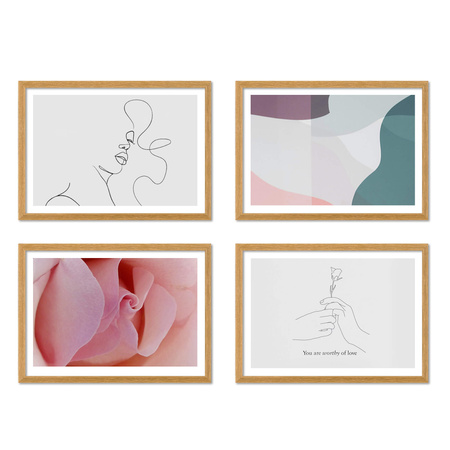 Zestaw naturanych ramek na 4 zdjęcia PINIA 00 GF0016