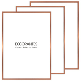 Zestaw ramek na zdjęcia 50x70 cm miedziane 3 ramki
