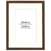 Ramka brązowa HEN PASS 4 z passe-partout – rozmiar 30x40 cm (okienko 21x30 cm)