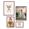 Zestaw brązowych ramek na 4 zdjęć PINIA 3 GF0008