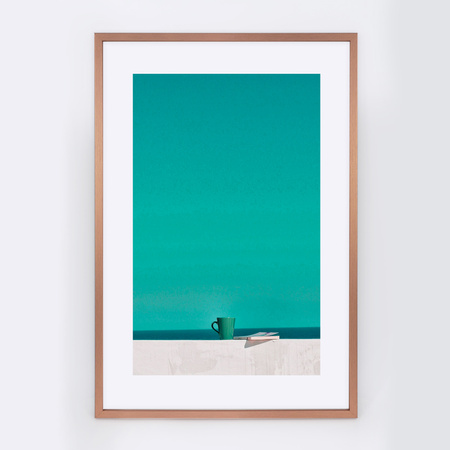 Zestaw ramek na zdjęcia 40x60 cm miedziane 3 ramki