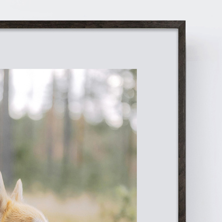 Ramka drewniana FIT 3 w kolorze brązowym 50x70 cm