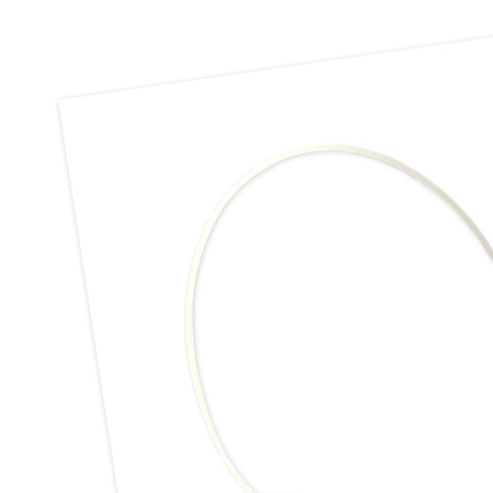 Passe partout 21x30 (15x21) BIAŁY OWAL SUPER WHITE LUCA Q5101