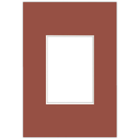 Passe partout 9x13 (5x7) CZERWONY - CAYENNE - LUCA Q5701