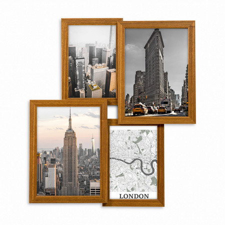 Multirama MULTI BROWN 42 ramka na 4 zdjęcia