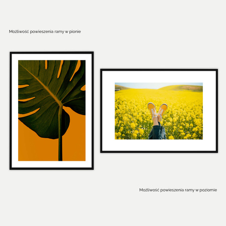 Ramka czarna HEN 2 70x100 cm