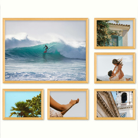 Zestaw naturalnych ramek na 6 zdjęć HIT 0 GF0002