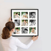 Foto Galeria 40x40 cm - ramka z passe partout na 9 zdjęć 10x10 cm kolor czarny