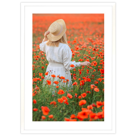 Ramka biała HEN 1 50x70 cm