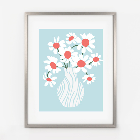 Ramka srebrna 40x50 cm KEA S