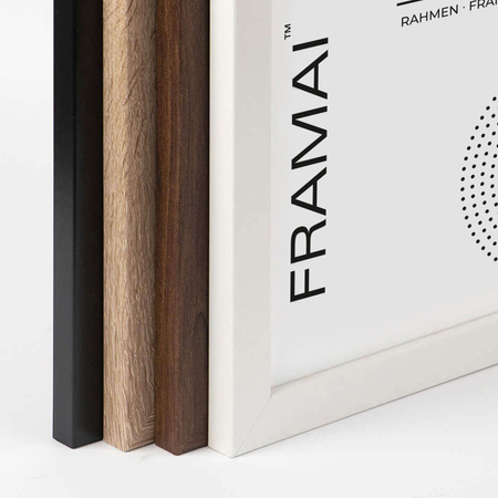 Ramka biała HEN 1 50x70 cm