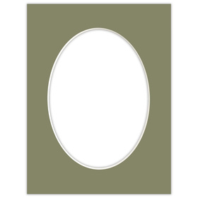 Passe partout 18x24 (13x18) OWAL ZIELONE EVERGREEN - LUCA Q5504