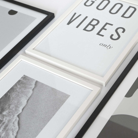 Zestaw obrazów w ramie czarno-białe Vibes