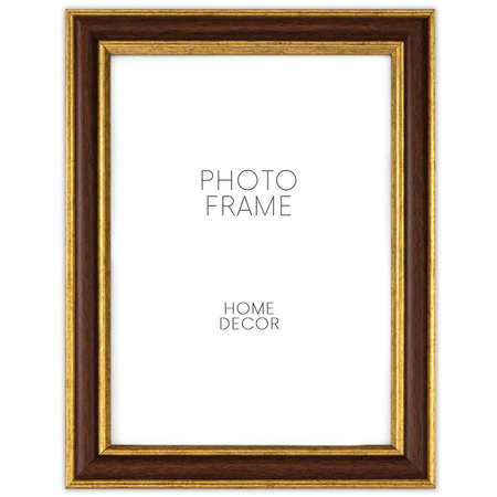 Ramka brązowa ze zdobieniem MIX T 33 15x21 cm