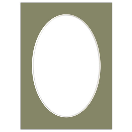 Passe partout 13x18 (10x15) OWAL ZIELONE EVERGREEN - LUCA Q5504