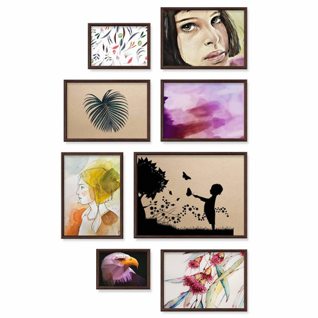 Zestaw brązowych ramek na 8 zdjęć PRESTO 44 GF0009