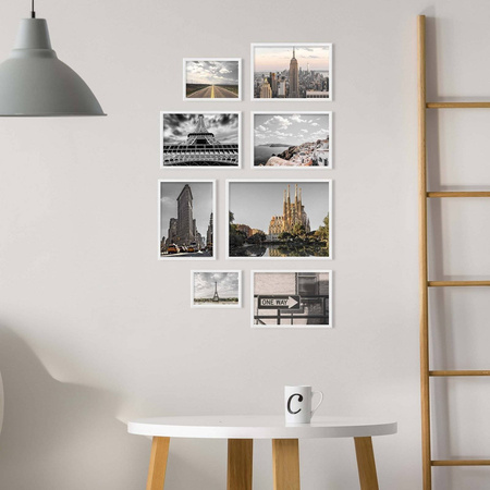 Zestaw białych ramek na 8 zdjęć PRESTO 1 GF0009