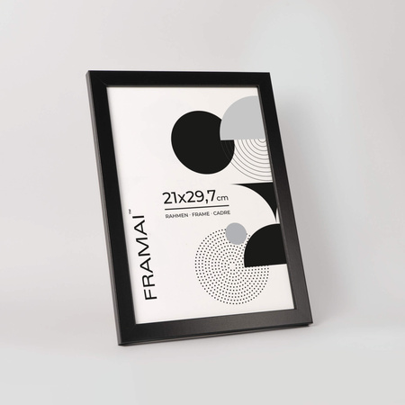 Pakiet 5 szt. czarnych ramek HEN 2 21x29,7 cm
