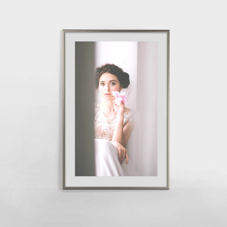 Ramka aluminiowa srebrna ROYALL 40x60 cm