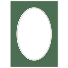 Passe partout 13x18 (10x15) OWAL ZIELONE MALACHITE - LUCA Q5506