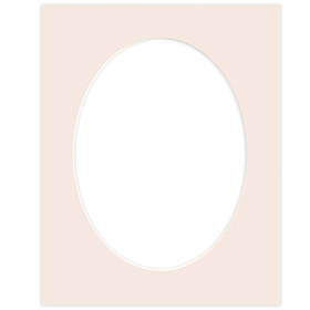 Passe partout 40x50 (30x40) OWAL BEŻOWE POWDER - LUCA Q5205