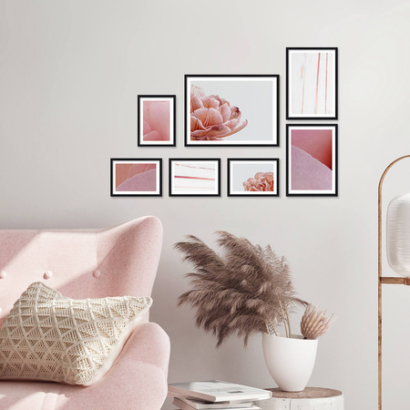 Zestaw czarnych ramek na 7 zdjęć PINIA 2 GF0022