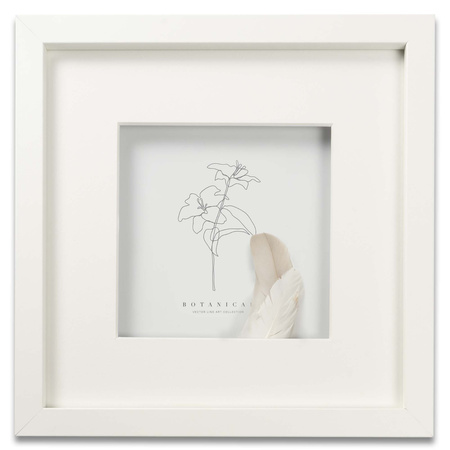 Ramka przestrzenna EXPO 3D Biała 40x40 cm (30x30cm)