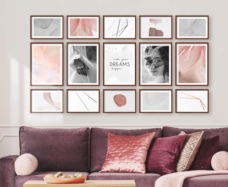 Zestaw brązowych ramek na 15 zdjęć PINIA 3 GF0029