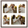 Foto Galeria 40x40 cm kolor brązowym - ramka z passe partout na 4 zdjęcia 10x15 cm i 15x21 cm