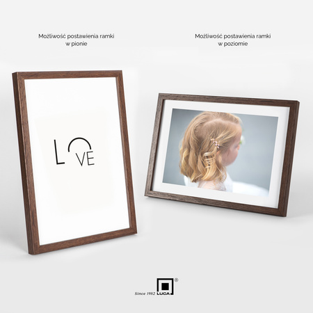 Pakiet 5 szt. brązowych ramek FDM 6 21x30 cm