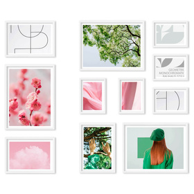 Zestaw białych ramek na 11 zdjęć PINIA 1 GF0038