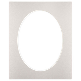Passe partout 24x30 (18x24) OWAL SREBRNE SILVER - LUCA Q5902