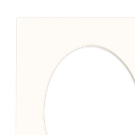 Passe partout 24x30 (18x24) BIAŁY OWAL CHALK LUCA Q5103