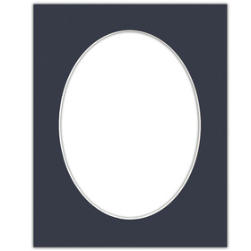 Passe partout 40x50 (30x40) OWAL GRANATOWE NAVY - LUCA Q5403