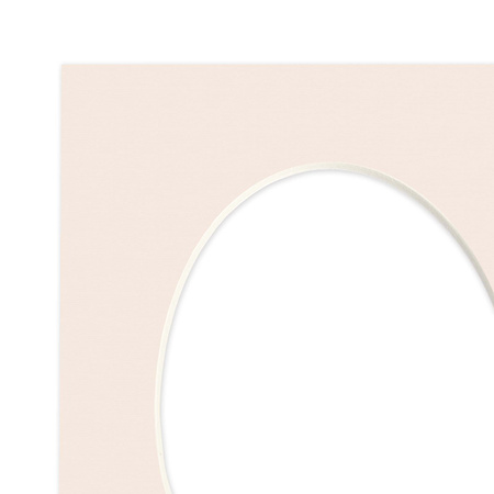 Passe partout 21x30 (15x21) OWAL BEŻOWE POWDER - LUCA Q5205