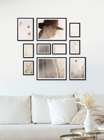 Zestaw czarnych ramek na 10 zdjęć PINIA 2 GF0011
