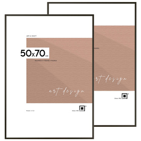 Pakiet 2 szt czarnych ramek aluminiowych ROYALL 50x70 cm