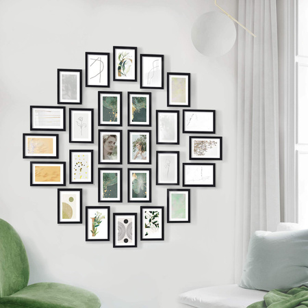 Zestaw czarnych ramek na 26 zdjęć PINIA 2 GF0037