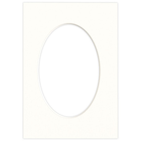 Passe partout 15x21 (10x15) OWAL LUCA Q5102 SNOW WHITE - BIAŁY