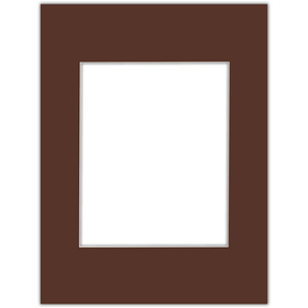 Passe partout 60x80 (40x50) BRĄZOWE CHOCOLATE - LUCA Q5603
