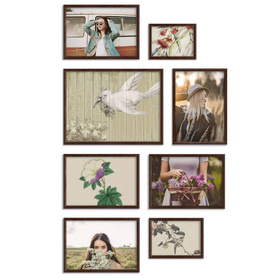 Zestaw brązowych ramek na 8 zdjęć HIT 4 GF0009