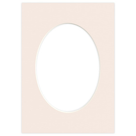 Passe partout 21x30 (15x21) OWAL BEŻOWE POWDER - LUCA Q5205