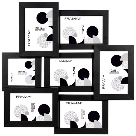 Multirama na 7 zdjęć MULTI  HEN 2 ramka na zdjęcia - czarna